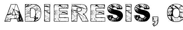Adieresis, Odieresis & Aring font preview
